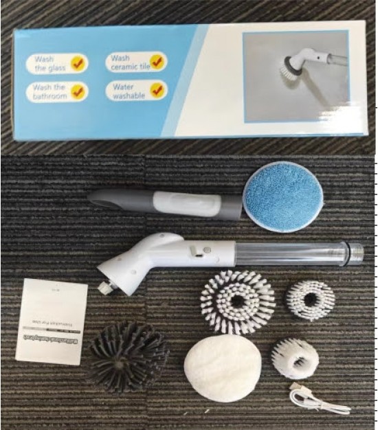 Cordless Electric Spin Scrubber with 5 Brush Heads. 2000 Units. EXW Los Angeles